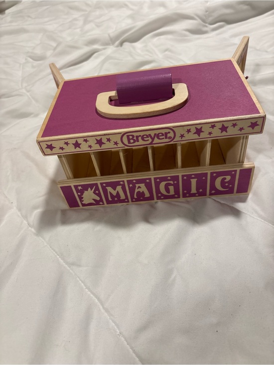 Breyer Other - Unicorn Magic Wooden Carry Stable Playset - Breyer